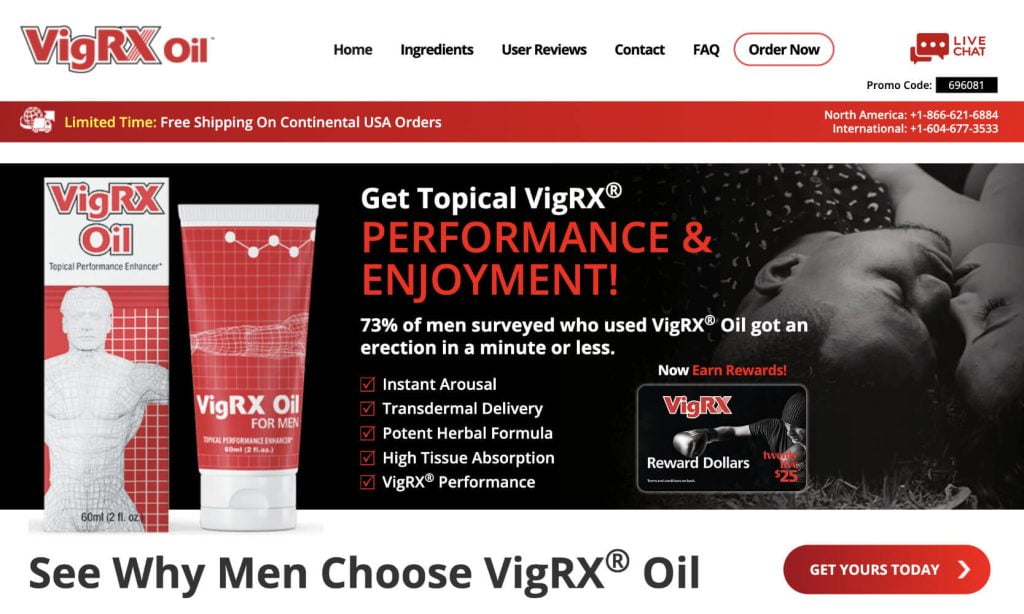 vigrx oil canada website