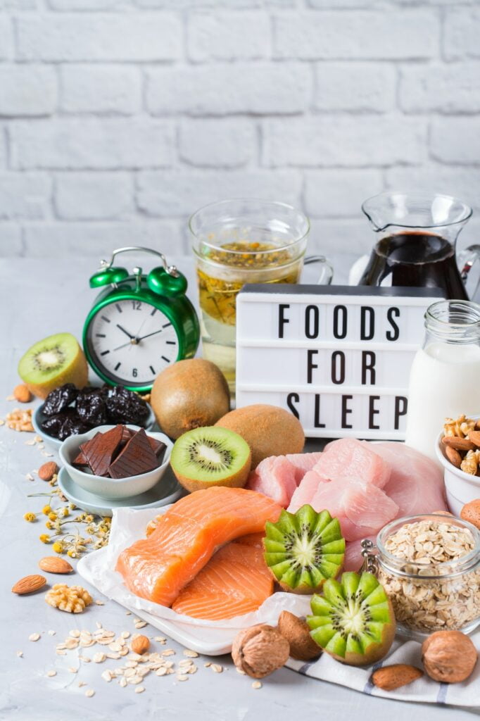 Foods rich in sleep promoting hormone melatonin and tryptophan